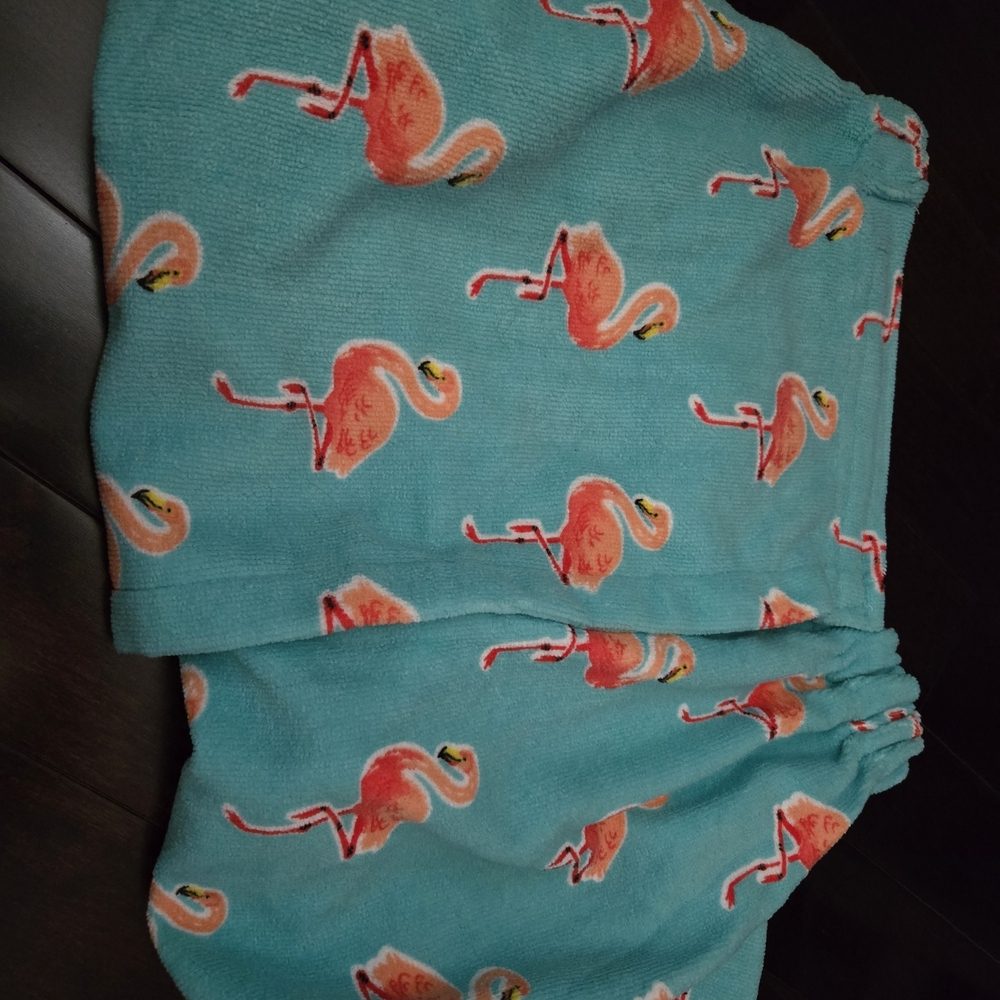 Flamingo Print Wrap Robe